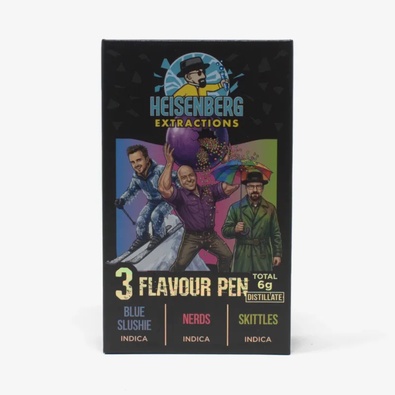 heisenberg extractions 3 flavour pen blue slushie nerds skittles