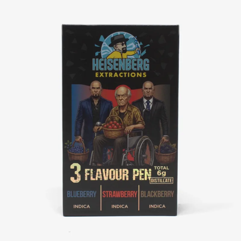 heisenberg extractions flavour pen blueberry strawberry blackberry